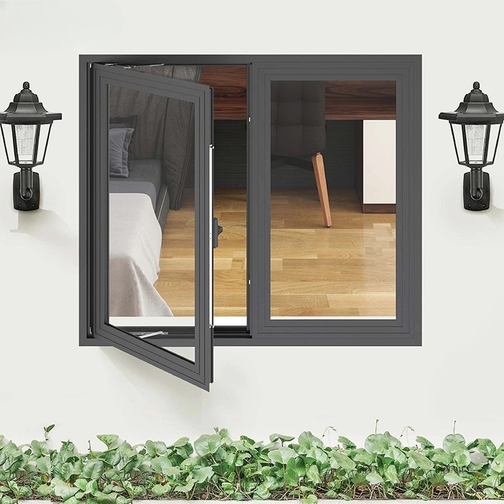 Cửa Sổ Nhôm Xingfa Mở Quay 2 Cánh