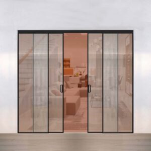 Alternative view of Cửa nhôm Slim Cover 4 cánh lùa đối xứng